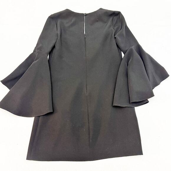 Milly NICOLE Adorned Flutter Sleeve Little Black Dress Size 2 - Picture 6 of 7